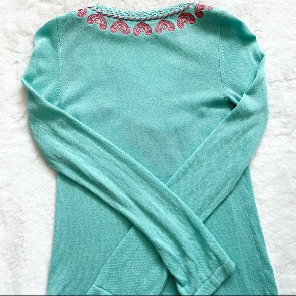 LILLY PULITZER EMBROIDERED LONG SLEEVE TOP Size XS PREPPY PRETTY FEMININE - Picture 3 of 10